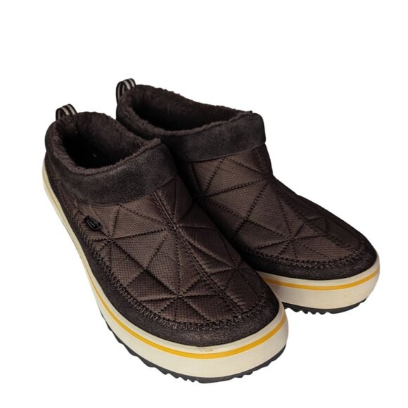 Skechers Chocolate Brown Quilted Slip on Sneaker Women's size 7 - Picture 1 of 7